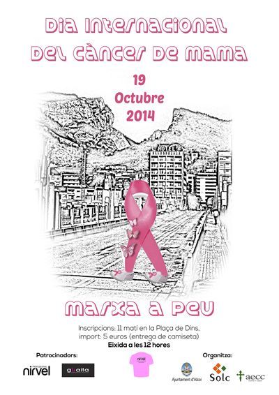cartel marxa contra el cancer