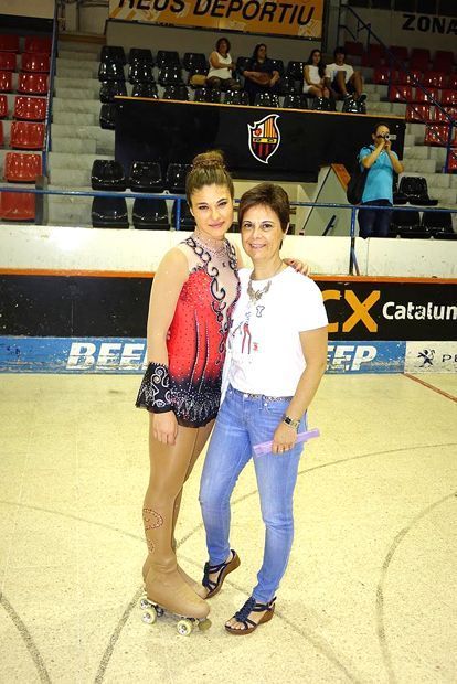 Sonia Pla i la seva entrenadora