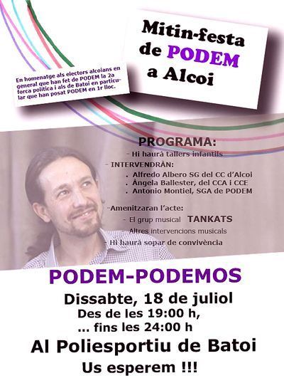 fiesta mitin podemos alcoi