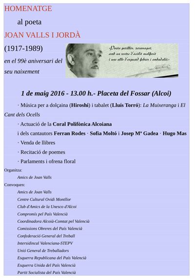 Cartell 2016